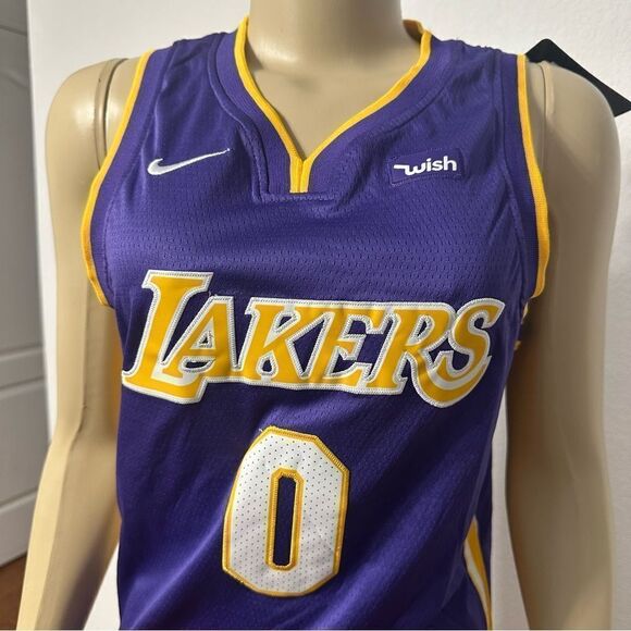 NWT! Nike Swingman Kyle Kuzma #0 Los Angeles Lakers Jersey Youth XL -Women Small - Picture 7 of 7